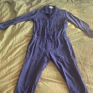 Cloth & Stone Black Button-Up Jumpsuit